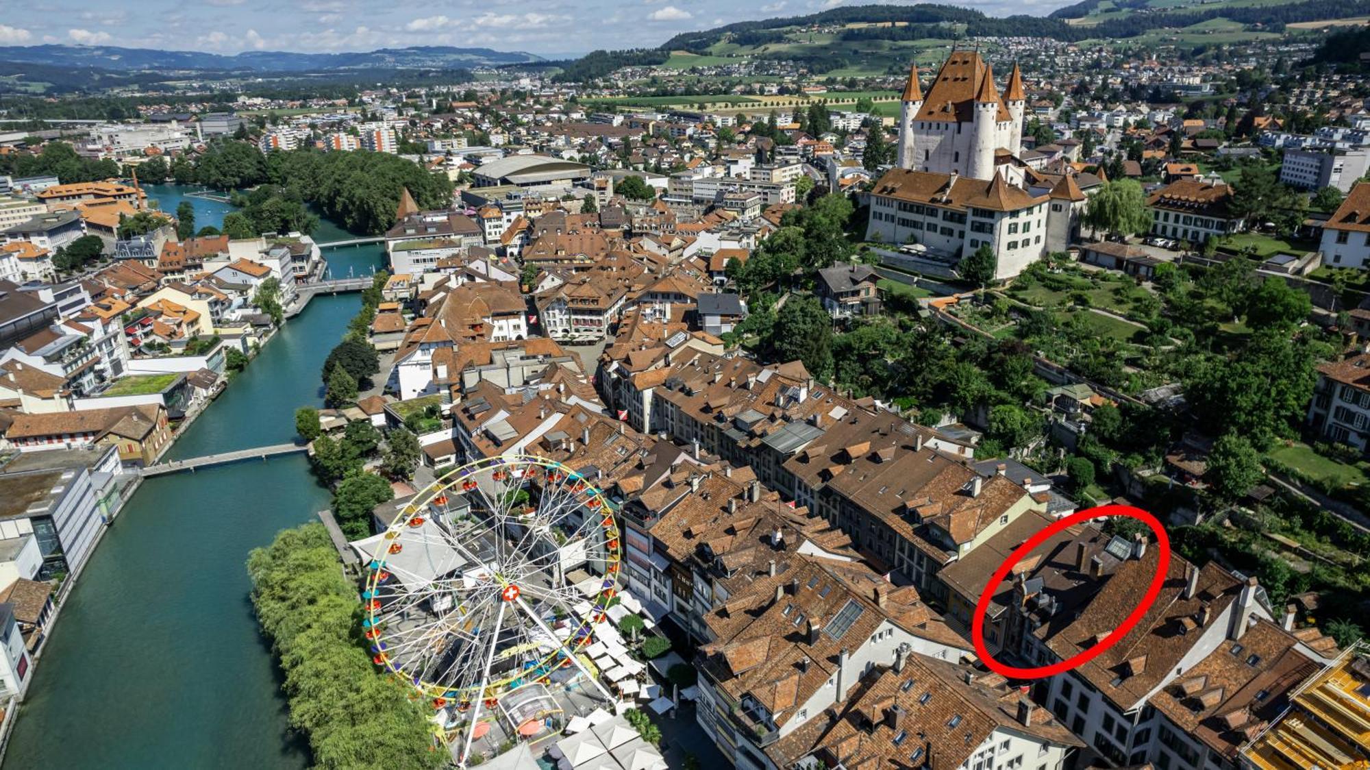 Historische Wohnung Im Herzen Der Thuner Altstadt Екстериор снимка